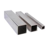 Metal Square Tube Stainless Steel Square Tube | Rectangular Pipe Hollow Rod Small Large(10x1x1000mm 10pcs)