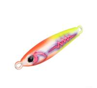 Metal Squid Jig Lure 8cm UV Coating Shore Boat | 100g heavy duty, for deep sea fishing, imitates wounded bait, amberjack attraction, sturdy metal