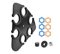 Metal Stage Multi Mic Holder Microphone Stand Tray with Scratch Protections for Stage Performances Easy Access Design
