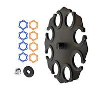 Metal Stage Multi Mic Holder Microphone Stand Tray With Scratch Protections For Stage Performances Easy Access Design Mic Storage Tray