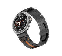 Metal Stainless Steel Band Fit For Samsung Galaxy Watch 8 Classic 46mm 40mm 44mm Wristband(Black orange Style 1,For Galaxy Watch 8 44mm)