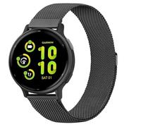 Metal Stainless Steel Loop for Garmin Venu 2 Plus Strap/Vivoactive 5 Strap, 20mm Magnetic Milanese Mesh Replacement Straps Women Men for Garmin Forerunner 245/55/Venu 2 Plus/Vivoactive 5/3