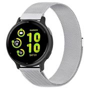 Metal Stainless Steel Loop for Garmin Venu 2 Plus Strap/Vivoactive 5 Strap, 20mm Magnetic Milanese Mesh Replacement Straps Women Men for Garmin Forerunner 245/55/Venu 2 Plus/Vivoactive 5/3