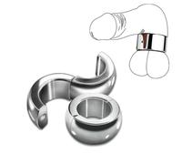 Metal Stainless Steel Men's Training Ring, 35mm Workout Pendant Ring 1 PCS-A389UK (Magnet Model, 30mm)