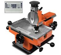 Metal Stainless Steel Stamping Printer, Semi-Automatic Sheet Embossing Machine for Dog Tag, Nameplate Marking Equipment with Character Wheels