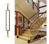 Metal Stair Baluster Spindle - Decorative Square Post for Indoor Stairway Support - Enhance Home Decor and Safety