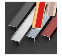 Metal Stair Edge Profile W2 2.8/3.5cm, Self-Adhesive Aluminum Transition Strip for Laminate Floors, Doorways & Walls (Black, 3.5cm x 90cm)