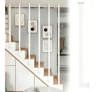 Metal Stair Grab Bar, Customizable Modern Guardrail for Stairway Steps, Complete Floor to Ceiling Mounting Kit for Safety and Support