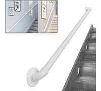 Metal Stair il White Non-Slip Grip Railing for Outdoor Stairs Wall-Mounted ilsSupport Bar for Safety and Security