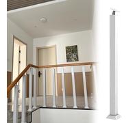 Metal Stair Railing for Indoor/Outdoor 270° Balustrade for Steps & Decks Black/White/Cream 5cm P 47.2"/120cm H Durable & Stylish Safety Solution