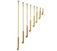 Metal Stair Railing Handrail 4ft Baluster for Home & Apartment Transitional Banister Column Durable Staircase Guard Stylish Home Decor Grab Handle