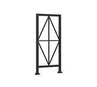 Metal Stair Railing Kit - Durable Iron Indoor/Outdoor Balustrade for Loft, Balcony & Deck Decor - 5 Stylish Designs, Black Finish, Safety & Elegance Combined