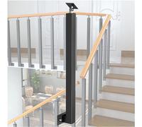 Metal Stair Railing Post with Base, Square Column for Safety and Stability in Attic or Porch Applications