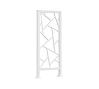 Metal Stair Railing Set Iron for Indoor/Outdoor Use Deck & Balcony Railing Attic Decor 5 Elegant Styles (White Style 5) Versatile Design for Safety & Aesthetics