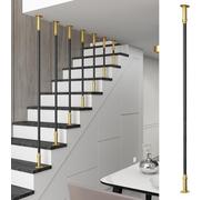 Metal Stair Spindle Post Mount for Ceiling and Floor, Adjustable Height Balustrade Column for Home, Office, and Hotel Stair Remodeling