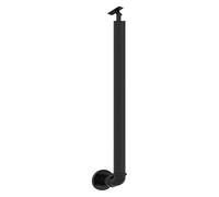 Metal Stair Spindles, Side Mount Handrails for Outdoor Steps Fits 1 to 3 Steps with Multiple Sizes(Height 85cm,Single Post)