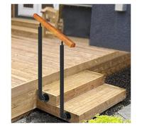Metal Stair Spindles, Side Mount Handrails for Outdoor Steps Fits 1 to 3 Steps with Multiple Sizes(Height 95cm,150cm/59inch)