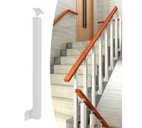 Metal Staircase Balusters 16 24 26 36 48 inch, Side Mount Stair Railing Balusters Kit for Deck, Loft Porch Step Banister Decoration System(White,122CM/48INCH_30PCS)