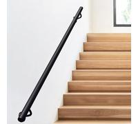 Metal Staircase Railing for Stiairway Banister Hand Rails Wrought Iron | 1m 2m 3m 4m 5m 6m grab bar rail for corridor steps(11.5ft/350cm)