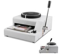 Metal Stamping Dog Tag Coder, Manual Stamping Machine for Printing Embossed Tags with 30 Aluminum Dog Tags, Ideal for ID, Credit & VIP Cards