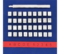 Metal Stamping Kit 2sET 3 Size Leather Printing Tools Upper Case Alphabet Stamping Tools kit Punch Set with Letters & Numbers Hand making Professional(B 6mm Text)