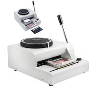 Metal Stamping Machine, Manual Embosser for 85.5x55mm Plastic Cards, Handheld with Letters, Numbers, Symbols, Dials for Easy Embossing and Customization