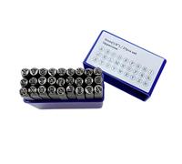 Metal Stamping Tool Set Permanently Engrave for Leather Stainless Steel 27x Capital Letter, English Capitals