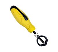 Metal Stamping Tools - Metal Steel Stamp Holder | Jewelry Stamping Craft Tools | Safety Handle Leather Puncher with Yellow Rubber Handle | Holster Punching
