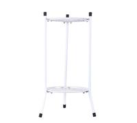 Metal Stand for - 2 Tier Height Outdoor Wrought Iron Stands - Indoor Outdoor Metal Plant Stand Shelf Display Rack