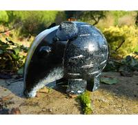 Metal Standing Badger Animal Tea Light Candle Holder