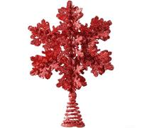 Metal Star Christmas Ornament, Glitter Snowflake Tree in Gold Iron | with Rustic Charm, Large Winter Holiday Decoration for Party Ceiling or Home Display, Compatible with Trees 1.2m-2.4m Tall