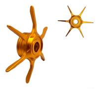 Metal Star Drag Knob for Daiwa Baitcasting Reels with Six Star Brake System Offering Smooth and Precise Drag Adjustment for Better Fishing Experience (Deep Golden)