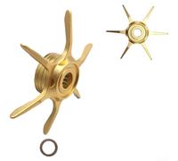 Metal Star Drag Knob for Daiwa Baitcasting Reels with Six Star Brake System Offering Smooth and Precise Drag Adjustment for Better Fishing Experience (Sparkling Gold)