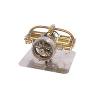 Metal Steam Turbine Engine Desktop Model, High Speed Turbine Steam Turbine Engine Model with Brass Rotor