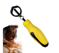 Metal Steel Stamp Door - Metal Tool Holder, Safety Handle Leather Pointer with Yellow Rubber Handle, Safety Stand Punching