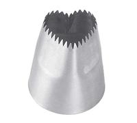 Metal Steels Piping Nozzle Heart Shape Cream Piping Pastries Nozzles Baking Cake Decoration Tool Baking Accessories Decorating Tip for Cake and Cream Decorating Tool