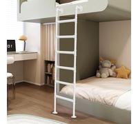 Metal Step Ladder, Wall Mounted Egress Ladder for Emergency Home Safety, Wrought Iron Design, Ideal for Loft and Basement Use