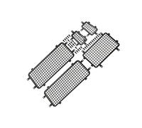 Metal Stereoscopic Side + Rear Window Net For Traxxas 1:18 TRX4M Land Rover Defender 97054-1 Upgrades - Black