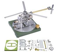 Metal Stirling Engine Model Kit Hot Air Stirling Helicopter Model DIY Assembly Stem Engine Christmas Desk Decor & Gift for Adults