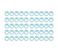 Metal Stitch Markers Spiral 50PCS Multifunctional Crochet Locking Hooks with Glossy Appearance Convenient for Marking Stitches and Identifying Position (Blue)