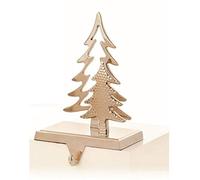 Metal Stocking Hangers Trees Snowflakes and let it Snow By Premier Decorations (18 cm Silver Double Tree)