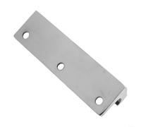 Metal Stopbar Tailpiece For Flat Top Electric Guitar Six Seven Or Twelve String Configuration With Mounting Screws Silver Finish Bridge Part Replacement Hardware Accessory For Musicians(6 String)