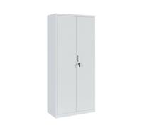 Metal Storage Cabinet - Closet Storage for Office, Bedroom, Living Room, Garage Lockable Storage Cabinet 4 Adjustable Shelves