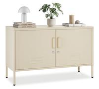 Metal Storage Filing Cabinet Lockable Adjustable Shelves Large 100x43x65 cm