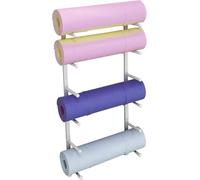 Metal Storage Rack for Yoga Mats and Foam Rollers - Space-Saving Wall Mount Organizer for Gym and Workout Rooms
