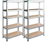 Metal storage rack set of 2 pcs 150 x 75 x 30 cm Humberg HR-810