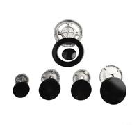 Metal Stove Cap Kit Compatible with For Sabaf Gas Ranges Crown Flame Cover Replacement for Standard Cooktop Use (Flat)