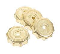 Metal Stove Control Knob Replacement for Gas Stove 4 Pack Golden | Iron Build, Easy-to-use Flow Control, Suitable for Professional Chefs and Home Cooks