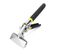 Metal Straight Sheet Bending Pliers, Offset Hand Seamer Roofing Sheet Metal Bending Hand Tool Jaw Manual Edge Former Bender Pliers (80mm Curved)