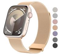 Metal Strap for Apple Watch Straps 41mm 40mm 38mm 49mm 45mm 44mm 42mm for Women Men, Stainless Steel Metal Replacement Bandfor iWatch Series 9 8 7 SE 6 5 4 3 2 1 Ultra (Rose Gold, 38mm/40mm/41mm)